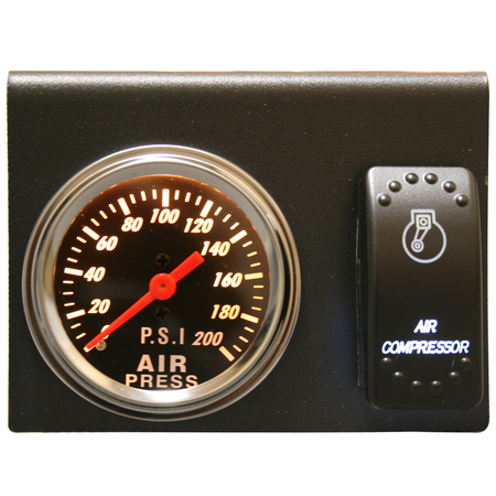 BULLDOG WINCH 200PSI Air Pressure Gauge, Switch, Bracket Set 42078